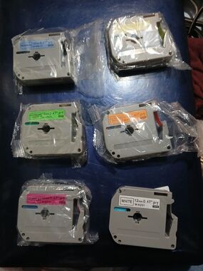 Label Tape Cartridges - Multiple Colors